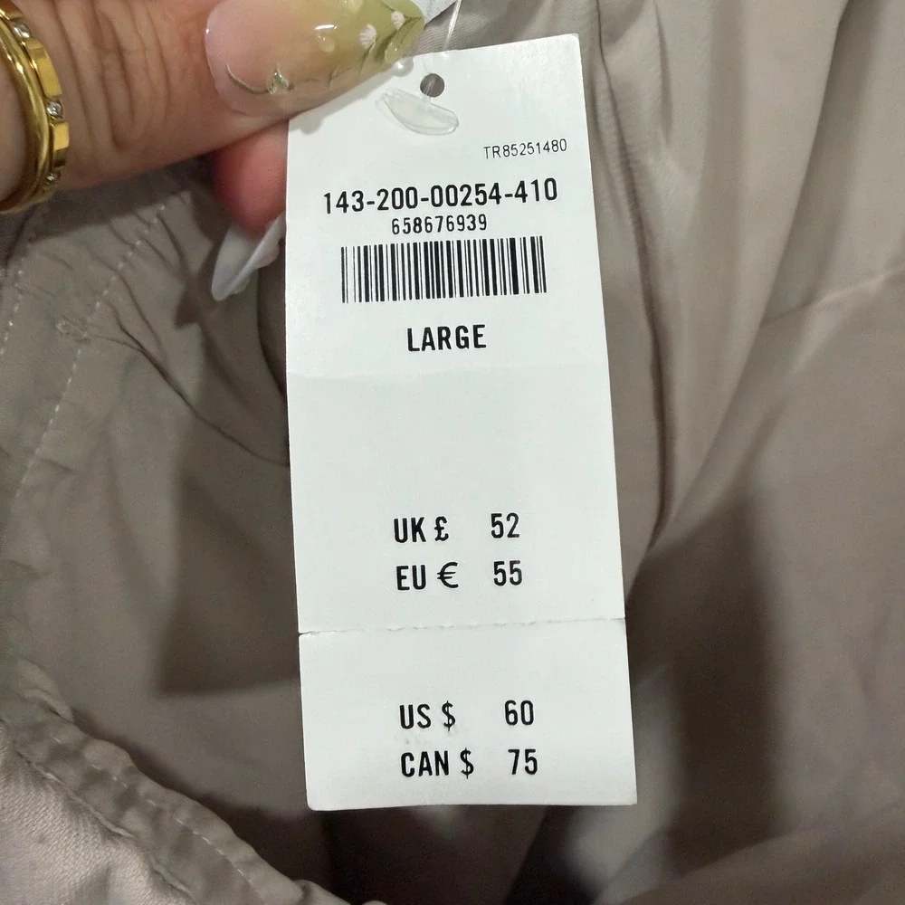 Abercrombie & Fitch Scarlett Mini Skort Tan Beige Large 143-200-00254-410‎ NEW